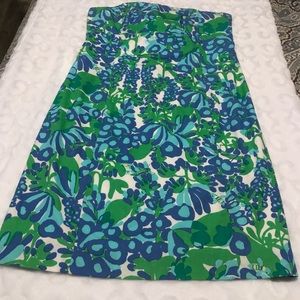 Lilly Pulitzer Floral Bee 🐝 Dress Strapless 6